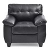 Upholstered Chair with Removable Back, Pocketed Coil Cushions and Foam-Dacron Wrapped Cushions with Hardwood Frame - 3 of 4