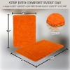 Lavish Home 2-Piece Chenille Memory Foam Bathroom Rugs Set - 3 of 4