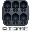 Aoibox 6 Cavity Skull Cake Pan and Silicone Mold for Baking, Perfect for Halloween and Birthday Treats, Easy Release and Dishwasher Safe - 3 of 4