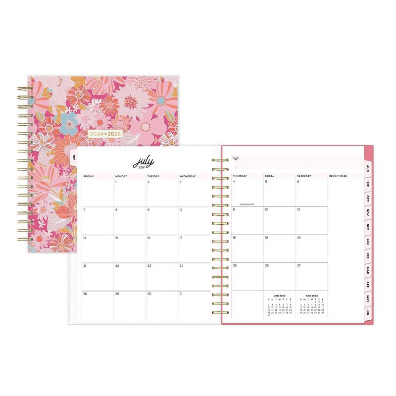 Color Me Courtney for Blue Sky 2024-25 Daily/Monthly Planner 10&#34;x8&#34; Frosted PP Bloom Pink, 5 of 14