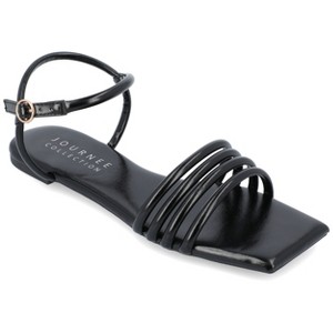 Journee Collection Womens Lyddea Buckle Multi Strap Sandal - 1 of 4