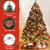 4.5ft/6ft/7.5ft/9ft Artificial Christmas Tree, Full Xmas Tree with  Foldable Base, Metal Hinges & Sturdy Metal Stand for Holiday Decor - 3 of 4