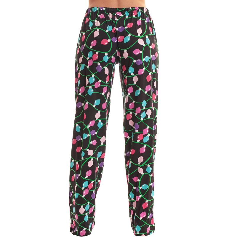 Just Love Womens Christmas Print Knit Jersey Pajama Pants - Winter Cotton PJs, 3 of 4