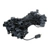 Novelty Lights 100 Feet C9 Christmas String Light Set, Vintage Holiday Hanging Light Set, Black Wire - 3 of 4