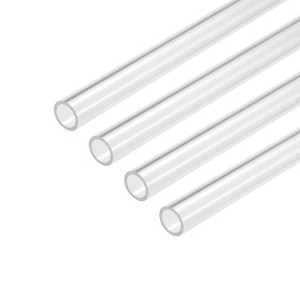 Unique Bargains Lamp Lantern Water Cooling System Acrylic Round Tubes 4 Pcs 10" - 1 of 4
