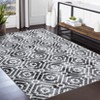 Modern Geometric Area Rug, Pearl Velvet Polyester, Washable, Non-Slip, Foldable for Hallway, Kitchen, Entryway & Office - 3 of 4