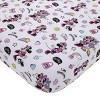 Disney Minnie Mouse I am Awesome Lavender, Pink, and White 2 Piece Toddler Sheet Set - Fitted Bottom Sheet and Reversible Pillowcase - 2 of 4