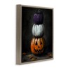 Stupell Industries Vintage Halloween Pumpkin Stack Floating Frame Canvas Art - 2 of 4