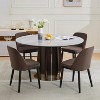 Upholstered Dining Chairs Set of 2, Dining Room Chair with Thick Cushions and Wood Legs - 4 of 4