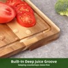 Acacia Cutting Boards for Kitchen, Cutting Board with Built-in Groove and Back Inner Handle - 2 of 4