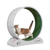 Sevobal Pet Tower, Cat Exercise Wheel with Carpeted Runway, Quiet Large Cat Treadmill for Indoor Cats, Gray, 31.5"*13.38"*33.85" - 3 of 4