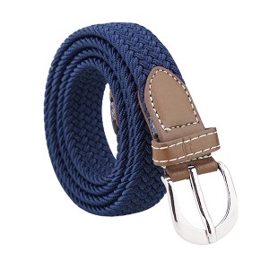 INSPIRE CHIC Women Elastic Stretchy Braided Woven Alloy Buckle Casual Belt Width 1" - 1 of 4