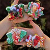 4pc Farm Filled with Joy Set of Glass Christmas Ornaments, Goat, Chicken, Calf and Deer Tree Decorations| OrnamentallyYou - 4 of 4