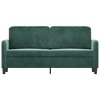 vidaXL 2-Seater Sofa Dark Green 55.1 in. Velvet - 3 of 4