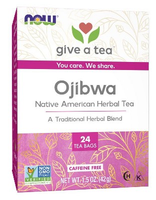 Now Foods Ojibwa Tea Caffeine Free  -  24 Bag