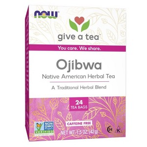 Ojibwa Tea Caffeine Free by Now Foods  -  24 Bag - 1 of 2