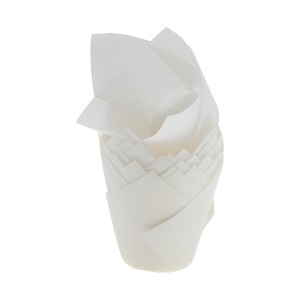 Unique Bargains Flame Shape Disposable Baking Cups Greaseproof Paper 1.97"x3.15" 50 Pcs - 1 of 4