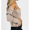 Women's CABLE KNIT BRALETTE + CARDIGAN SET - LE LIS - 4 of 4