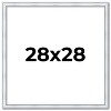 PosterPalooza | Square Classic Silver Picture Frame - UV Acrylic, Foam Board Backing, Hanging Hardware - 2 of 4