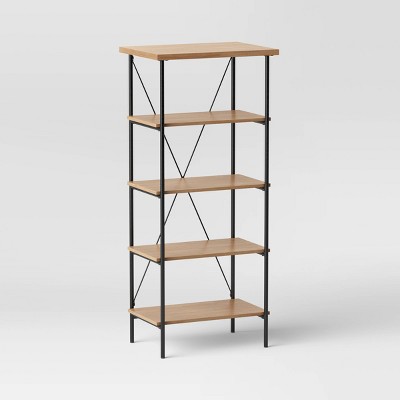 Mixed Material Media Tower Bookcase Natural - Room Essentials&#8482;