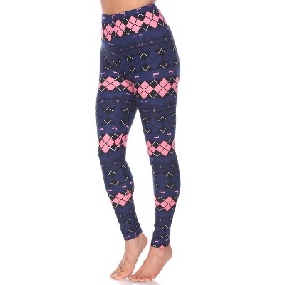 Women's One Size Fits Most Printed Leggings - One Size Fits Most - White Mark
