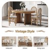 Whisen 5-Piece Round Extendable Dining Table Set with 4 Upholstered Chairs - 4 of 4
