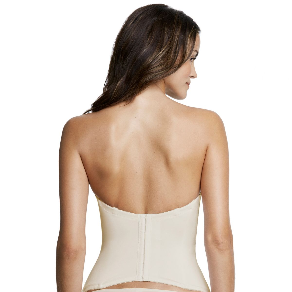 Dominique Women's - Paige - Seamless Padded Longline Strapless Bra - Low Back Microfiber,Detachable Garters - thumbnail 3