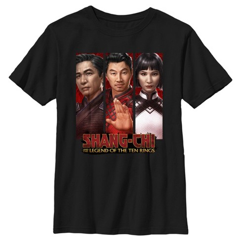 Boy's Marvel Shang-chi And Of Ten Rings Family Panels T-shirt - Black - X Small : Target