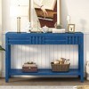 NicBex Modern Striped Design Console Table with Storage Drawers,Wooden Entryway Table for Corridor,Hallway,Living Room - 2 of 4