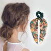 Unique Bargains Grace Rhinestones Bow Scrunchie Hair Elastic Band 1 Pc - 2 of 4