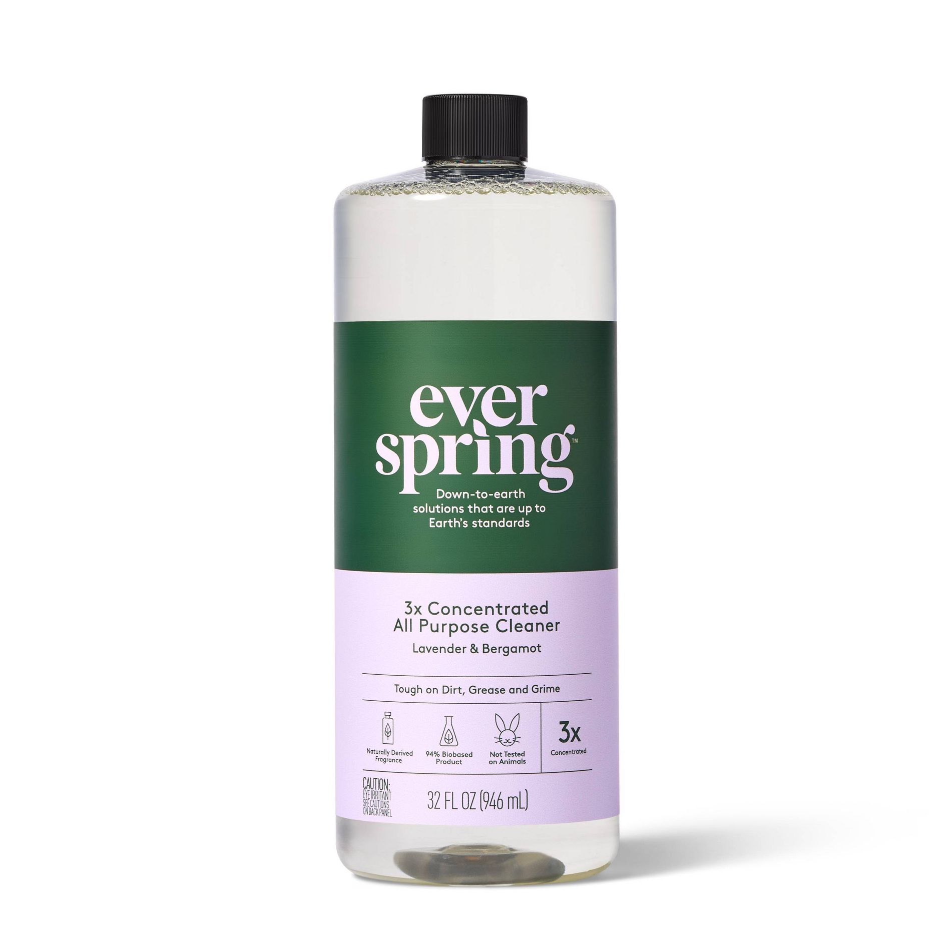 Lavender & Bergamot Ultra-Concentrated All Purpose Cleaner - 32 fl oz - Everspring™