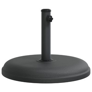 vidaXL Parasol Base Black Plastic and Concrete, Iron Medium - 1 of 2
