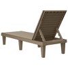 vidaXL Sun Lounger Light Brown 61"x22.8"x32.7" Polypropylene - 4 of 4