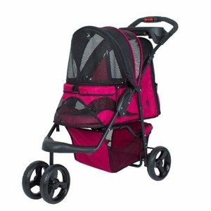 Petique Durable Comfortable & Sturdy Pet Animal Stroller With Quality Mesh Windows - Up To 55 LB - 1 of 4