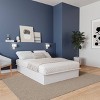 Nexera Full Valere Platform Bed White: Modern Unupholstered, No Box Spring Needed - 3 of 4