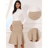 INSPIRE CHIC Women's High Waisted Flared Skirts for 1950s Solid Color Business Fishtail Midi Skirt - 2 of 4