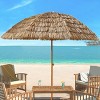 NicBex 8FT Tropical Hawaiian Patio Umbrella,Outdoor Patio Umbrella,Beach Umbrella with Tilt Mechanism for Poolside,Backyard & Outdoor Bars,Brown - 2 of 4