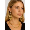RMZ GOLD NYC 18K Gold Filled Sunshine-Inspired Hanging Earrings - 2 of 3
