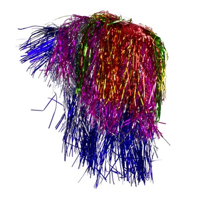 Northlight Multi Color Tinsel Women's Halloween Wig Costume Accessory- One Size