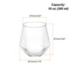 Unique Bargains Diamond Stemless Design Whiskey Glasses Drinkware - 2 of 4