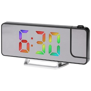 REGALWOVEN Plastic Digital Corded Adjustable Accurate Electric Alarm Clock 7.5 x 2.8 x 1 inch - 1 of 4