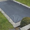 VEVOR Pool Safety Cover Fits 10.5x18.6ft Rectangle Inground Pools, Safety Pool Cover with Drainage Holes, Mesh Pool Cover, Dark Grey - 2 of 4