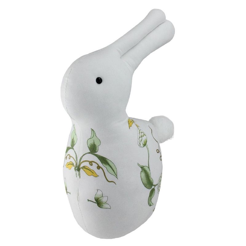 Northlight 14" Spring Floral Bunny Rabbit Easter Decoration - White/Green, 2 of 4