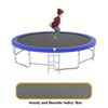 HFYee 8/10/12/14/10*16FT Backyard Trampoline Basketball Kit with Bonus Balls & Safety Enclosure for Ages 8+, Blue - 4 of 4