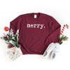 Simply Sage Market Women's Graphic Sweatshirt Merry Typewriter - 2 of 2