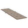 vidaXL Deck Chair Cushion Taupe (29.5 in. plus 41.3 in.)x19.7 in.x1.2 in. - 4 of 4