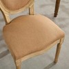 PAGED French Style Dining Chairs Set of 2 Wood Frame Living Room Chairs with Sponge Cushion Backrest for Living Room - 4 of 4
