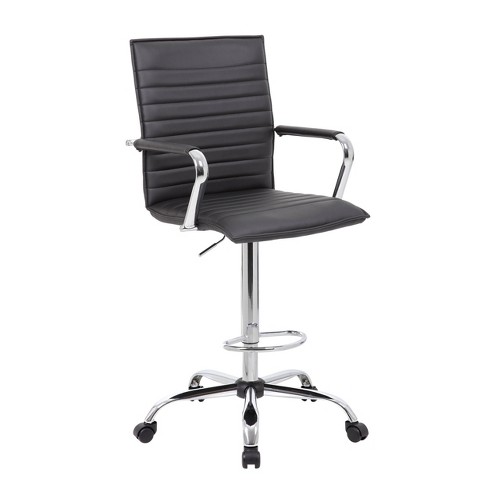 Costway Swivel Drafting Chair Tall Office Chair W/ Adjustable Backrest Foot  Ring : Target