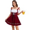 Womens Dress 1 Piece Cold Shoulder Costumes for Traditional Carnival Halloween Outfits - 3 of 4