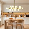 BAOURE Mid Century Modern Sputnik Chandelier, 16-Light Chandeliers over Table, Linear Chandelier Dining Room Light Fixture - 2 of 4